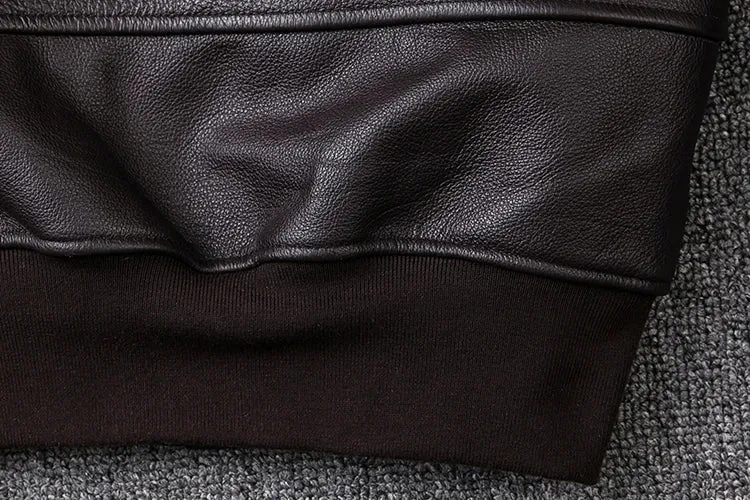 Air Force G1 Flight Jacket Thickening Quilted Jacket Top Layer Cow Leather Jacket Men Coat Winter Jackets M212