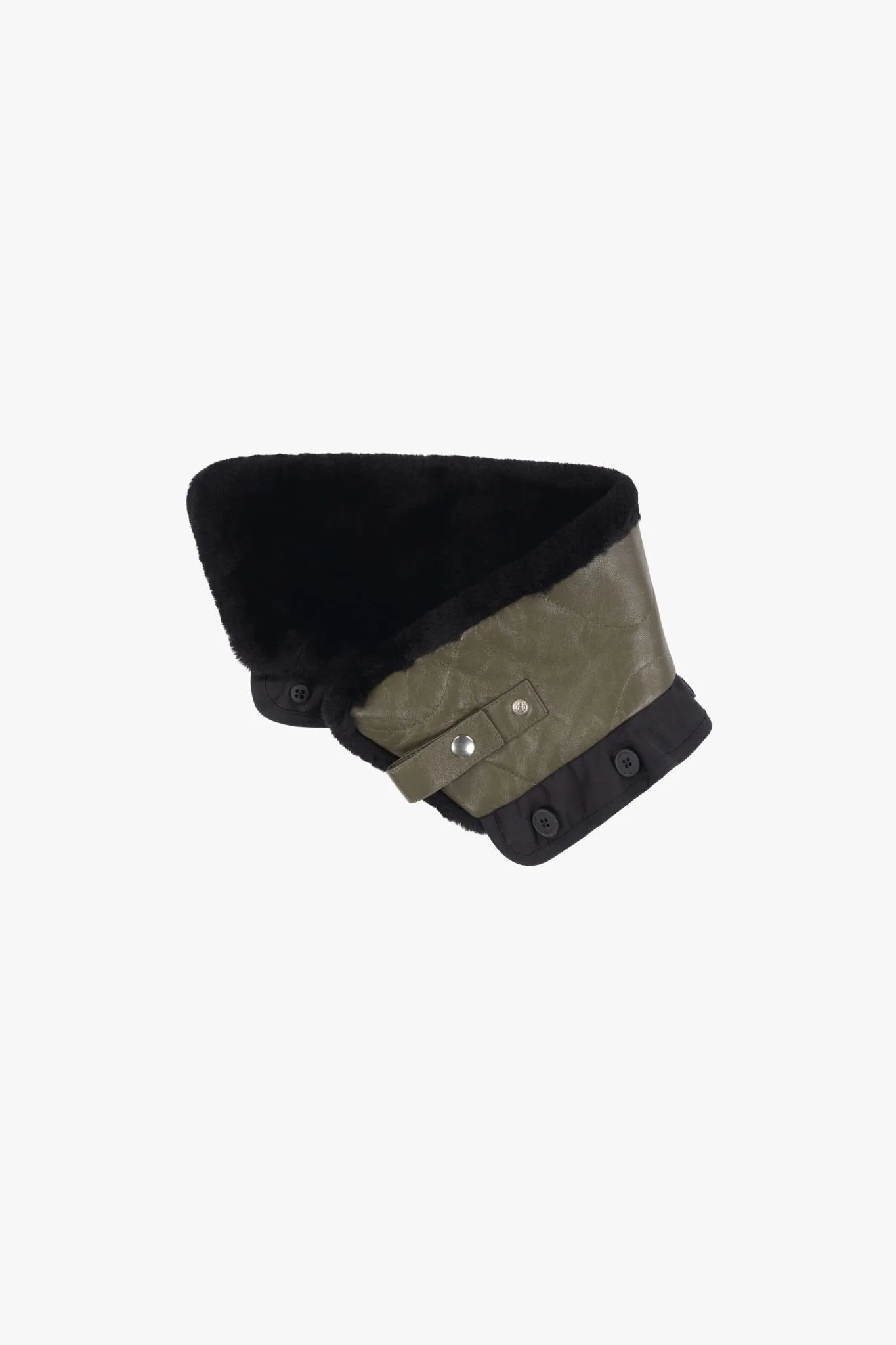 Aviator Collar - Black / Dark Olive