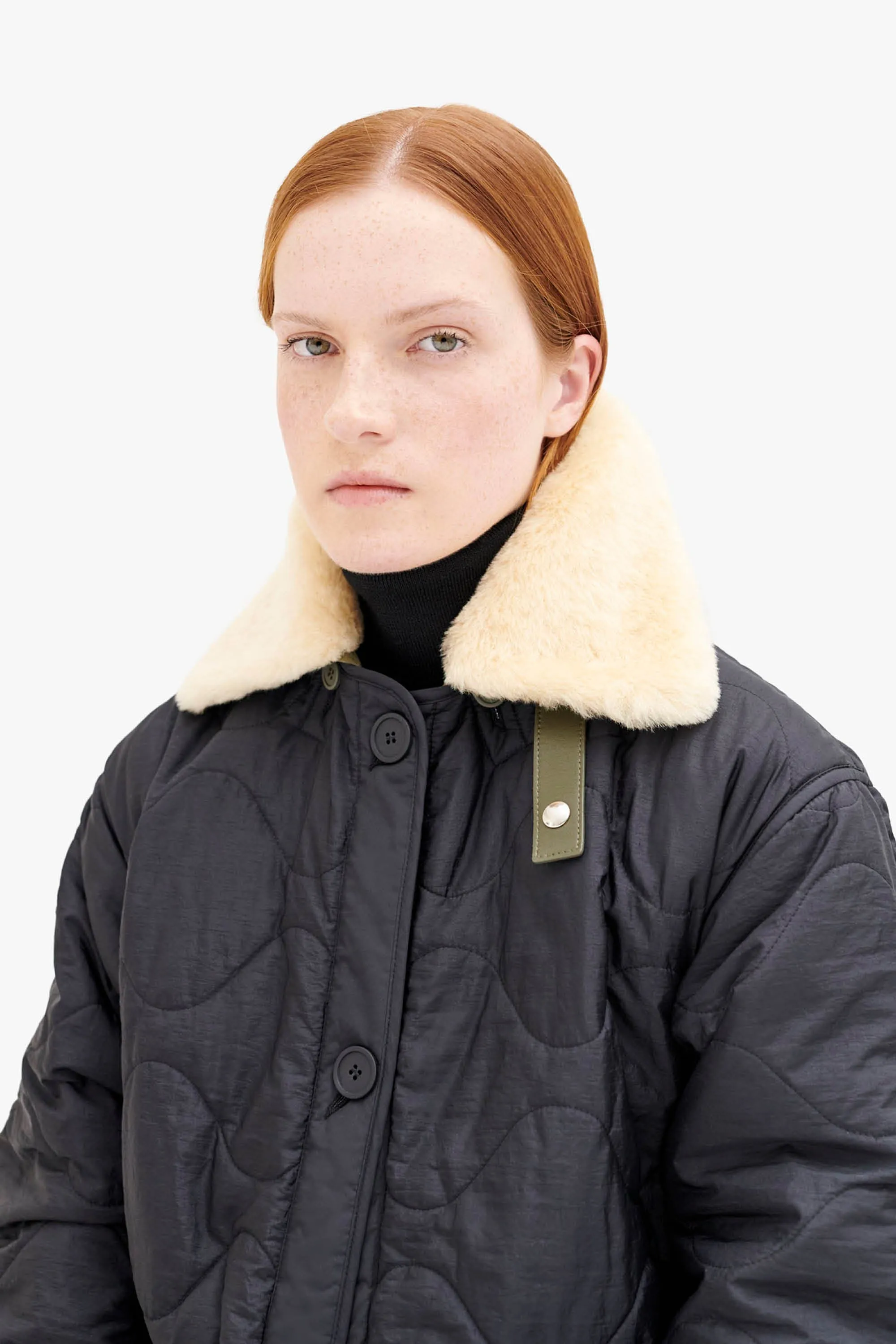 Aviator Collar - Buttermilk / Taupe