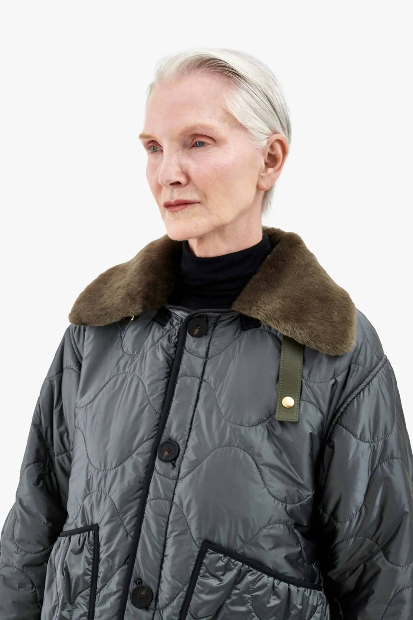 Aviator Collar - Olive / Stone