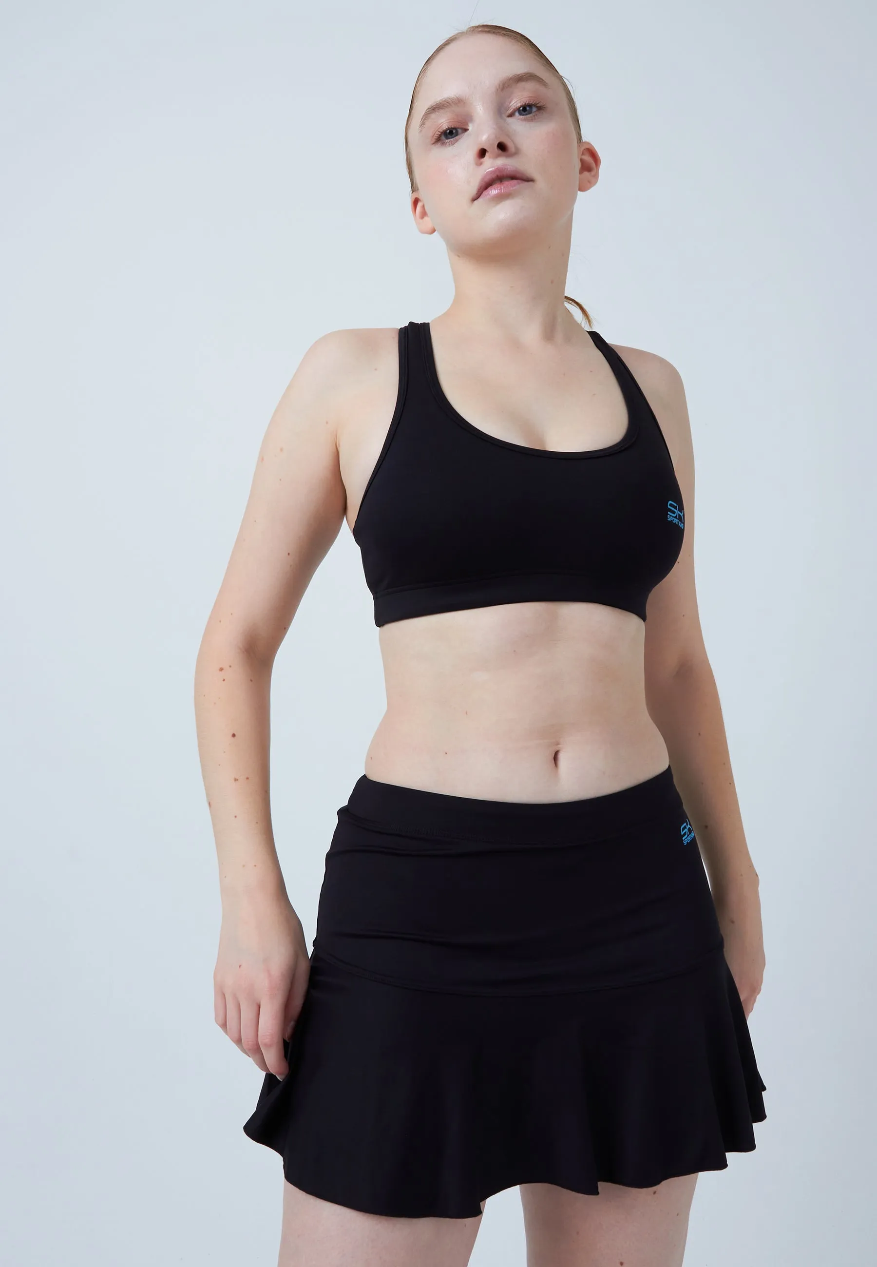 Bell-Shaped Tennis Skirt / Skort, black