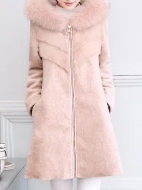 Faux Fur Zipper Thicken Winter Coats
