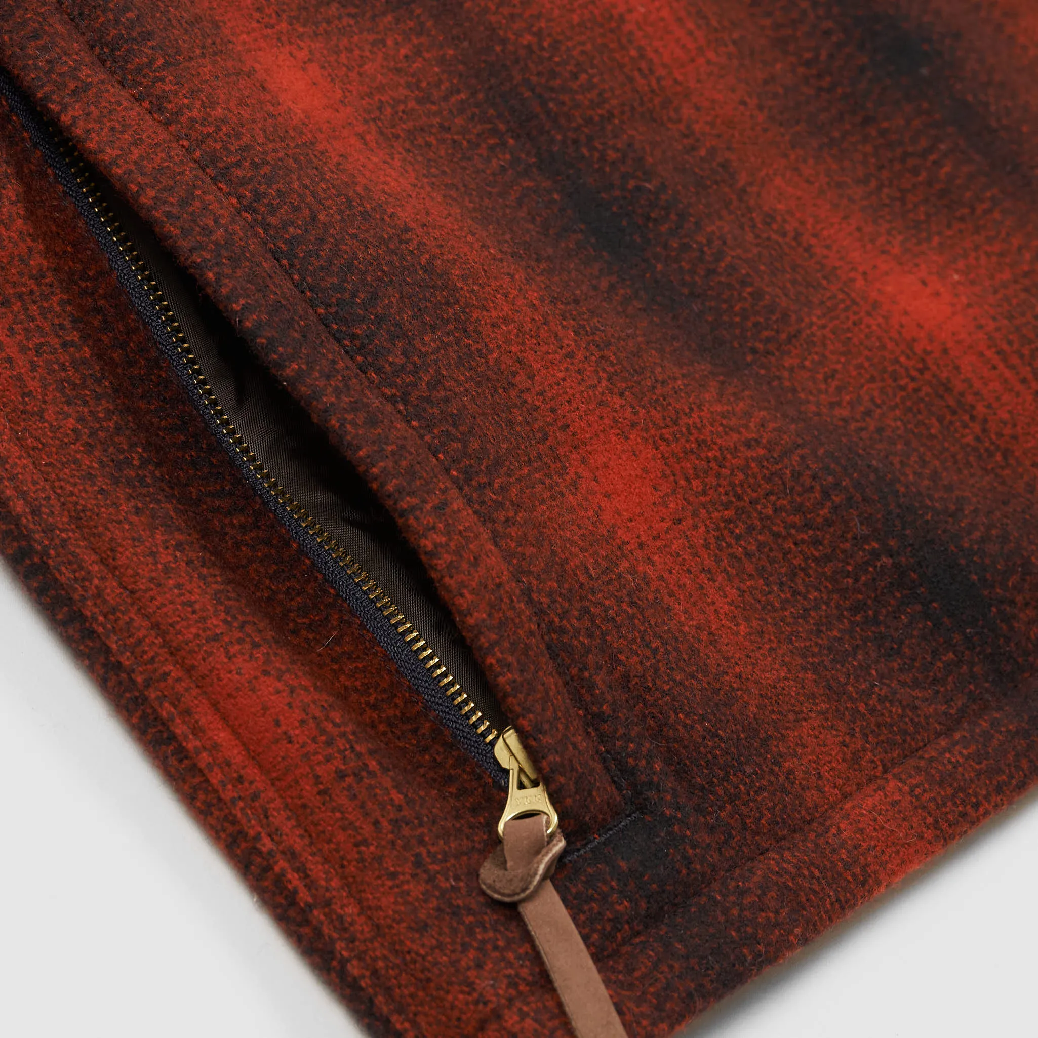 Filson Hooded Plaid Check Wool Jacket