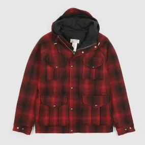 Filson Hooded Plaid Check Wool Jacket