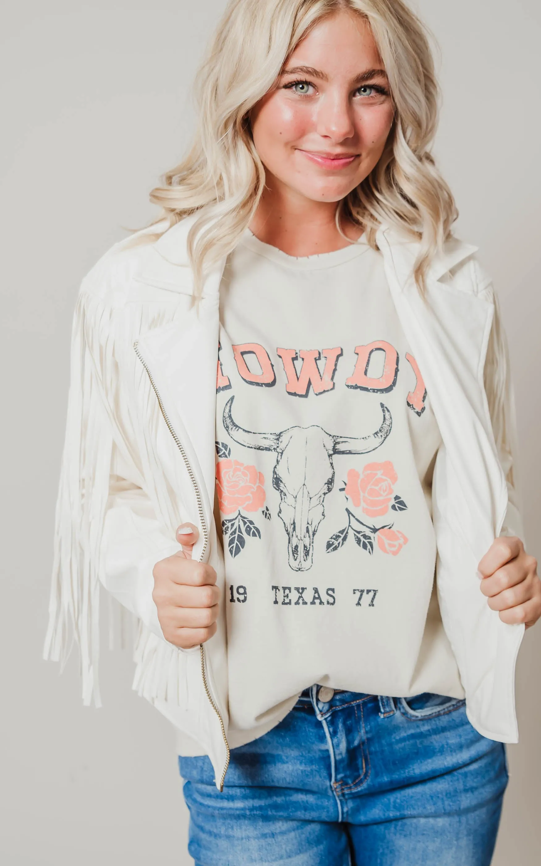 Fringe Faux Leather Moto Jacket