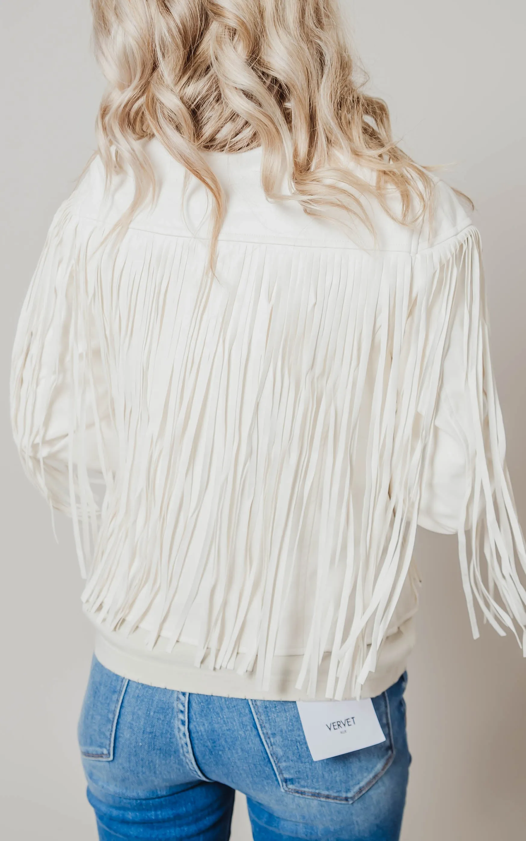 Fringe Faux Leather Moto Jacket