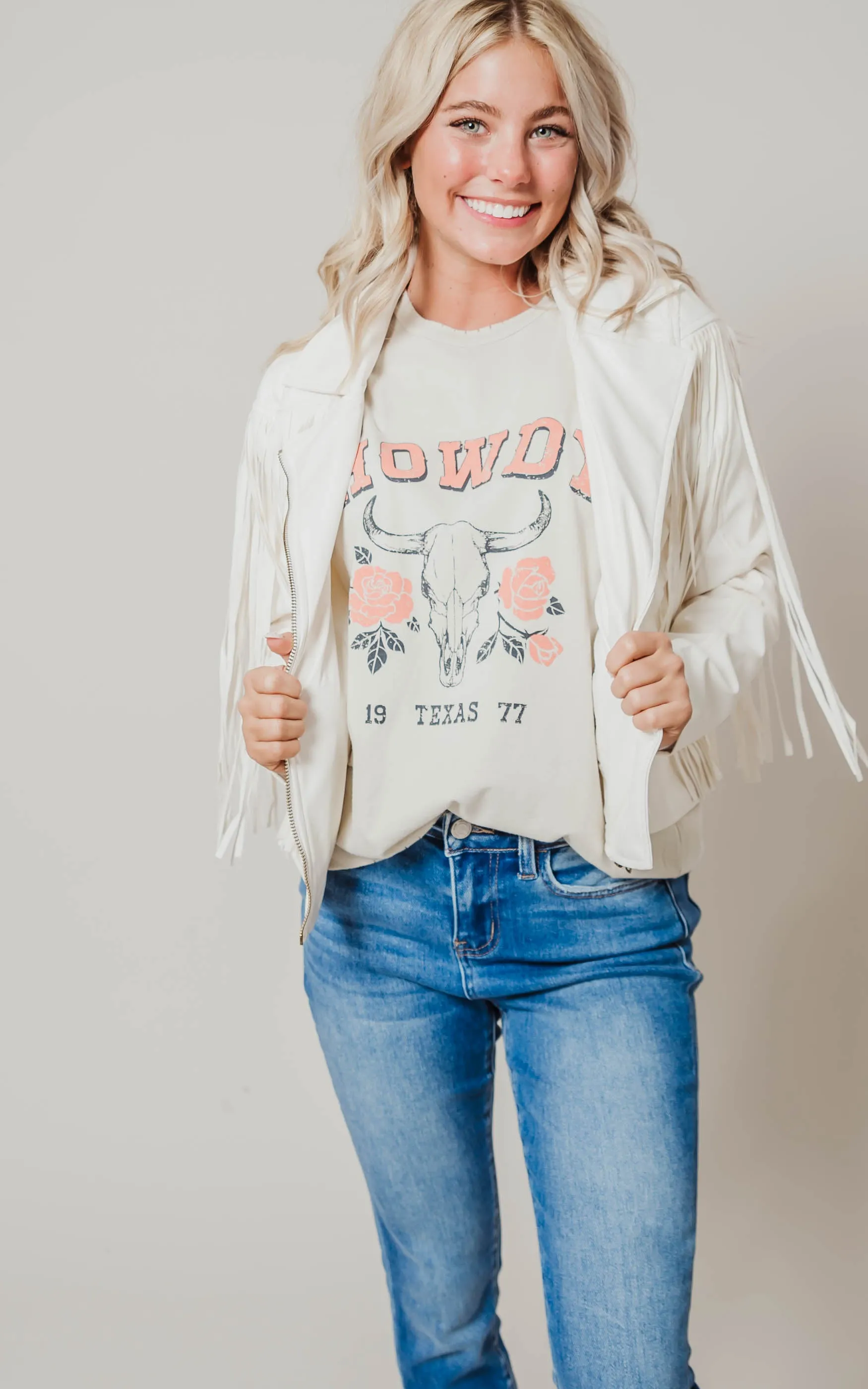 Fringe Faux Leather Moto Jacket