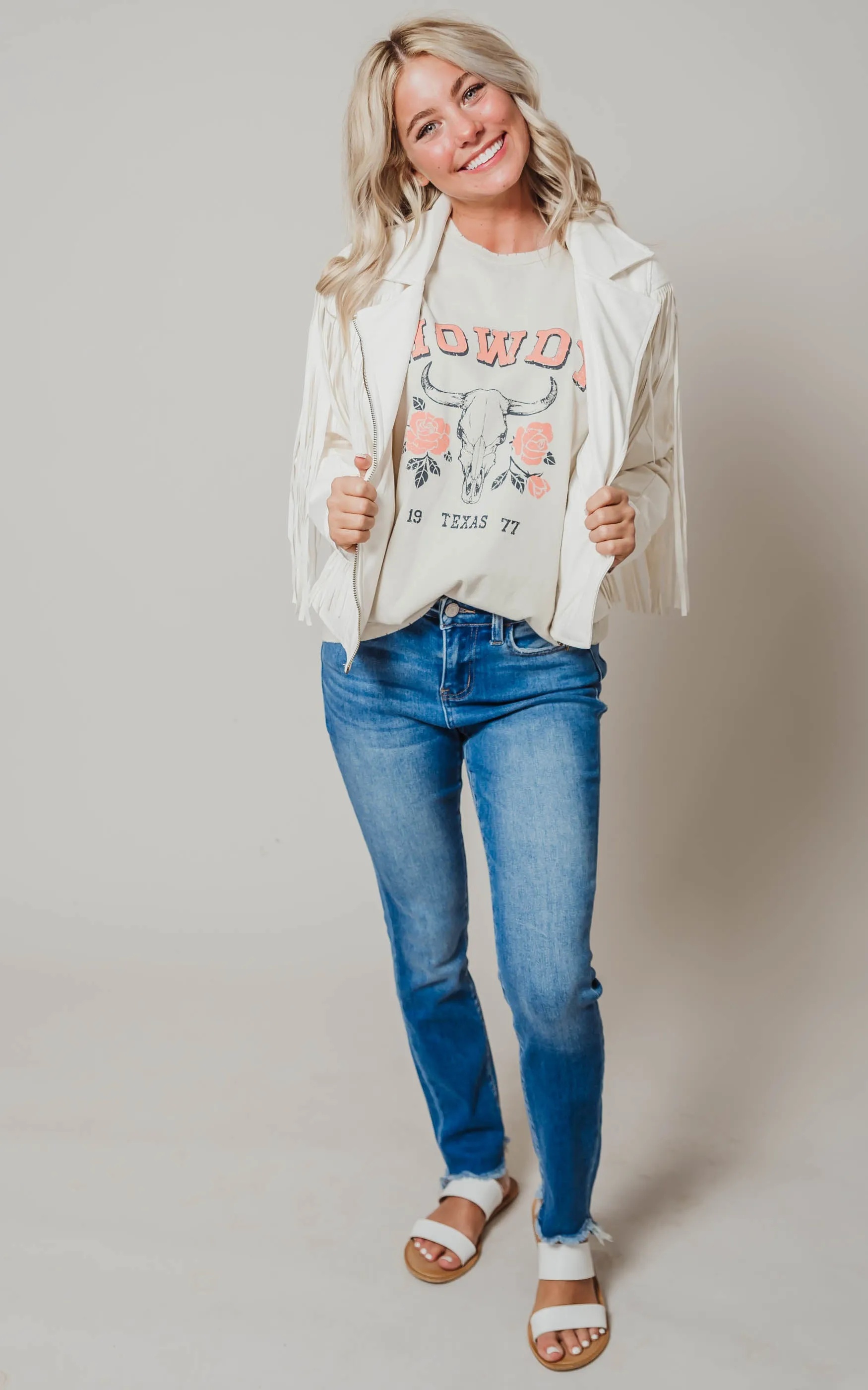 Fringe Faux Leather Moto Jacket