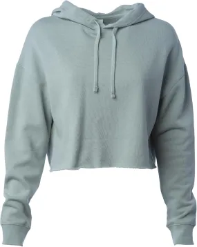 Global Blank Women's Crop Hoodie Long Sleeve Crop Top Sweatshirt with Hood for Women
