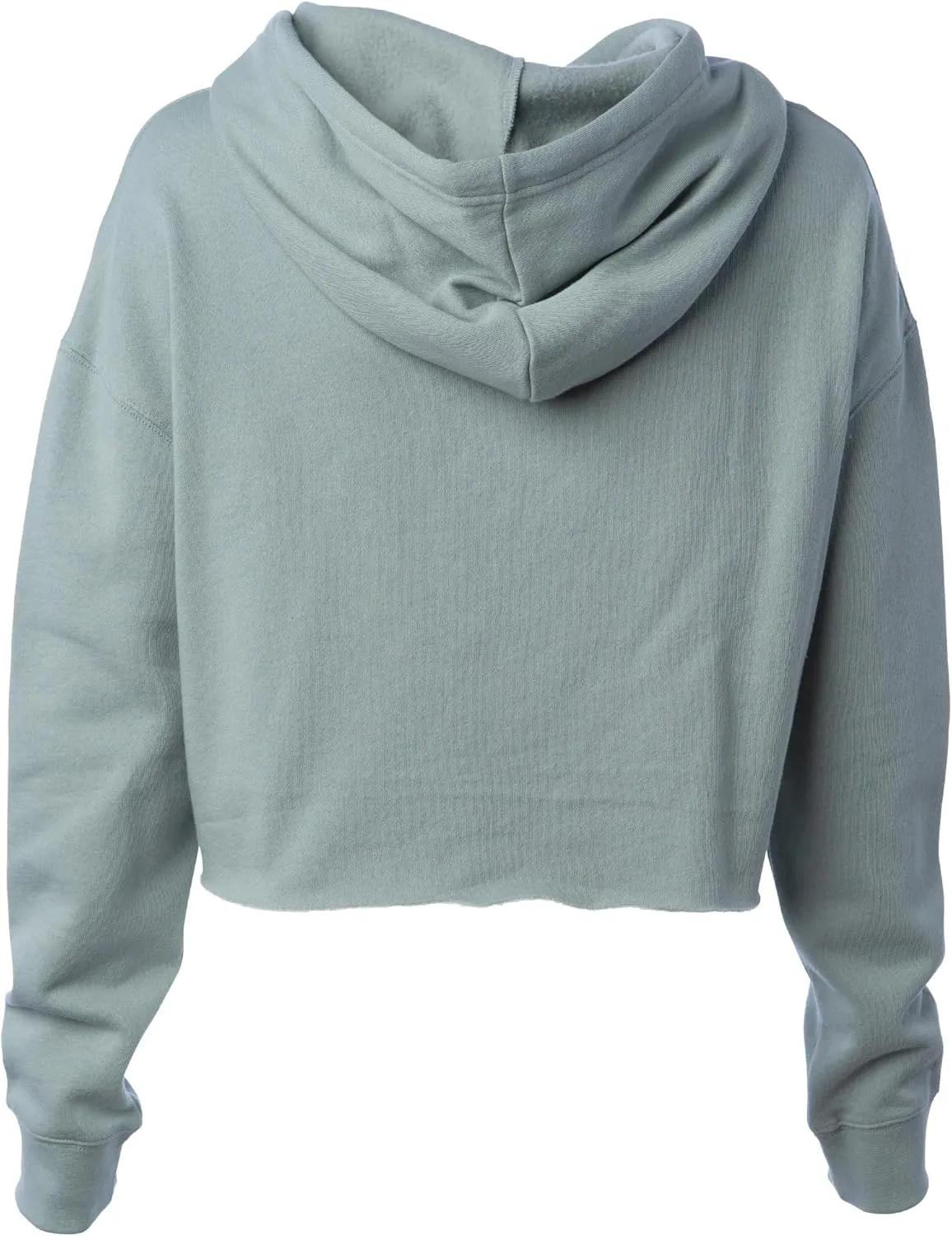 Global Blank Women's Crop Hoodie Long Sleeve Crop Top Sweatshirt with Hood for Women
