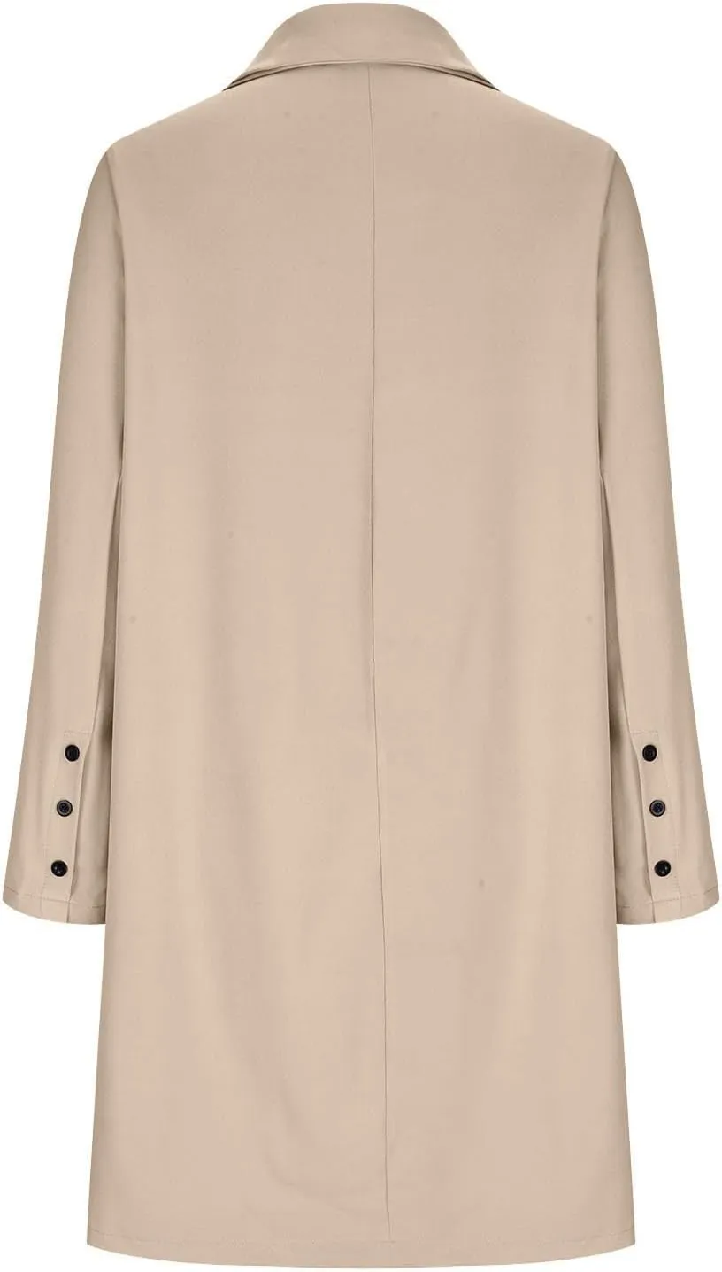 LCMTWX Women'S Coats Jacket Casual Fashion Long Sleeved Mid Long Coat Single Breasted Suit Jacket Womens Clothes Trendy