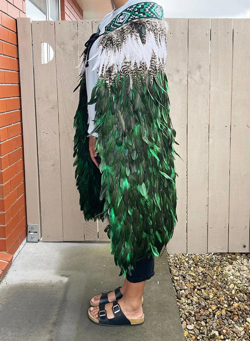 Maori Emerald Green Feather Korowai