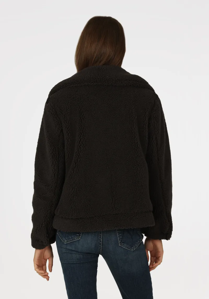 Moto Jacket w/ Lined Pockets
