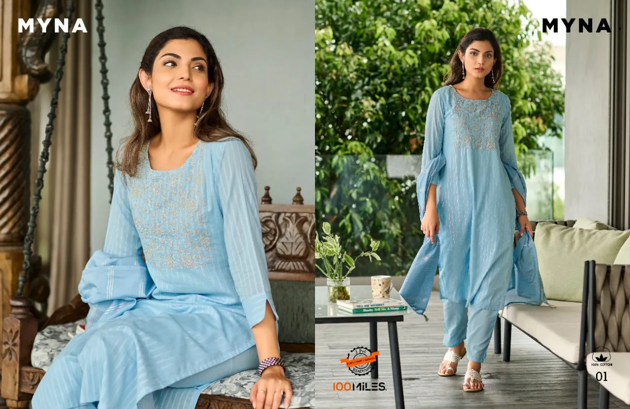 MYNA 100MILES READYMADE KURTI