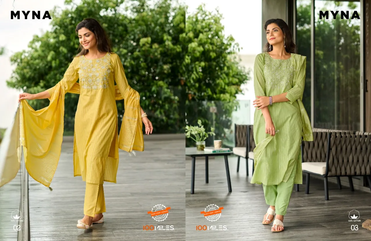 MYNA 100MILES READYMADE KURTI