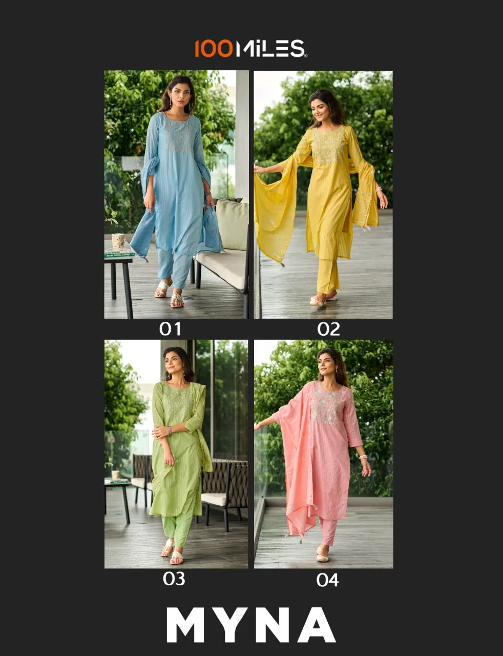 MYNA 100MILES READYMADE KURTI