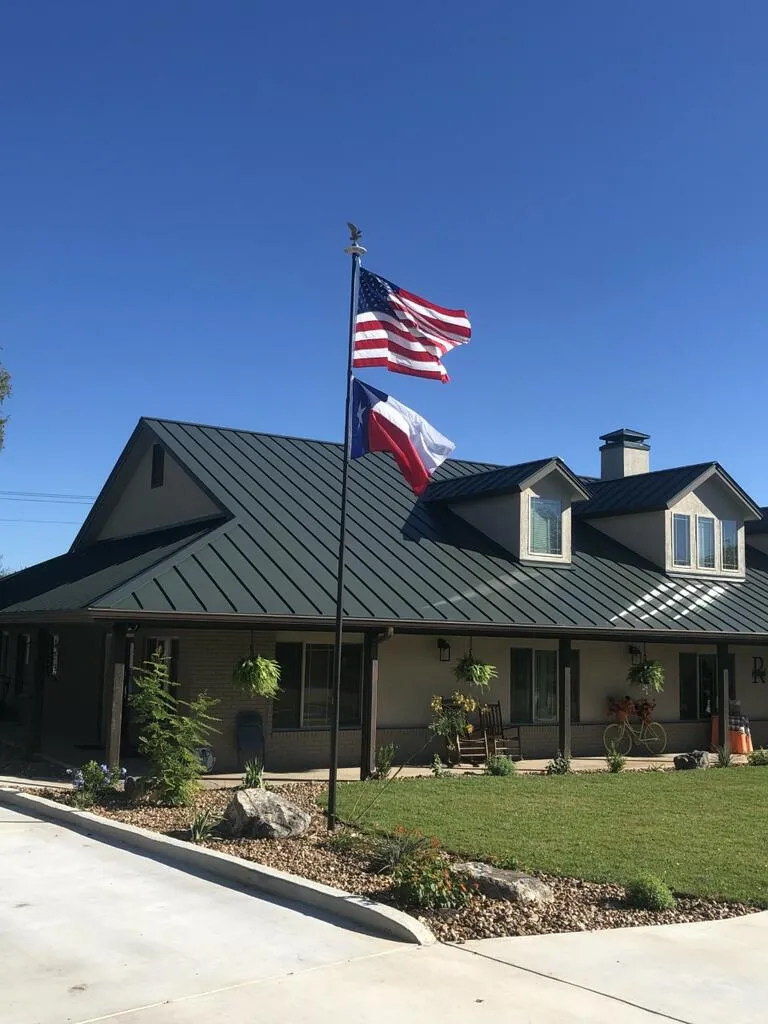Phoenix Telescoping Flagpole with Free American Flag, Securi-Shur Anti-Theft Locking Clamp, and Lifetime Anti-Theft Guarantee