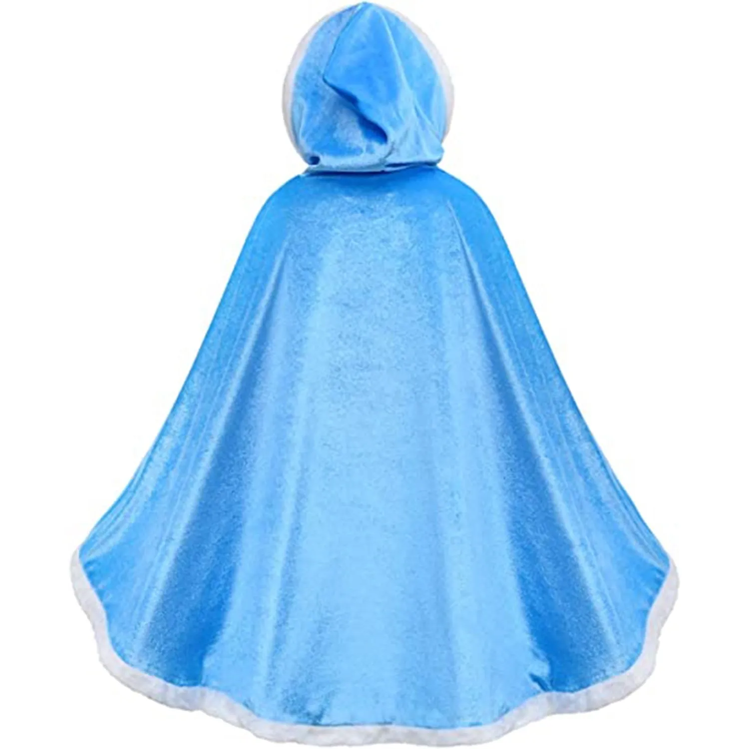 Princess Hooded Cape Cloaks Costume for Girls Dress Up Ages 3 to 12