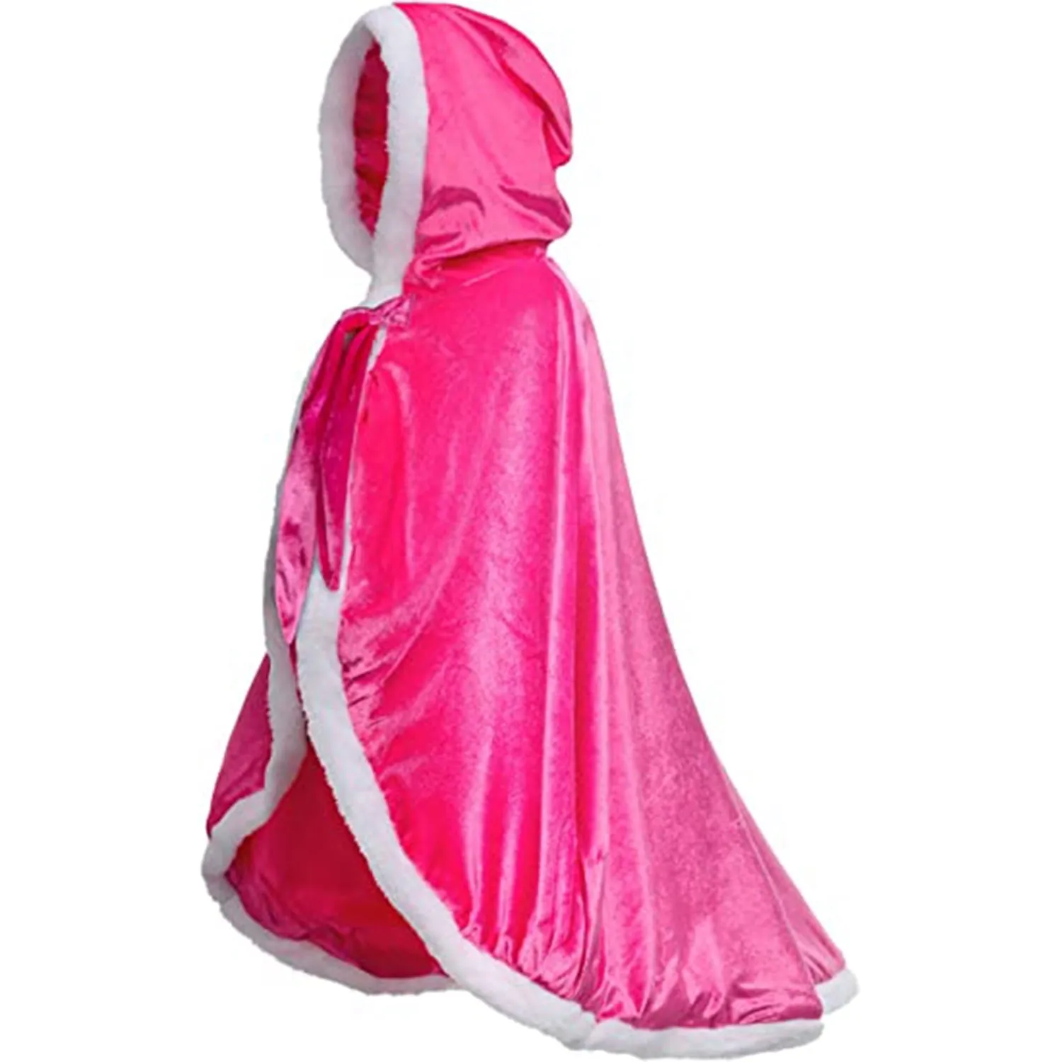 Princess Hooded Cape Cloaks Costume for Girls Dress Up Ages 3 to 12