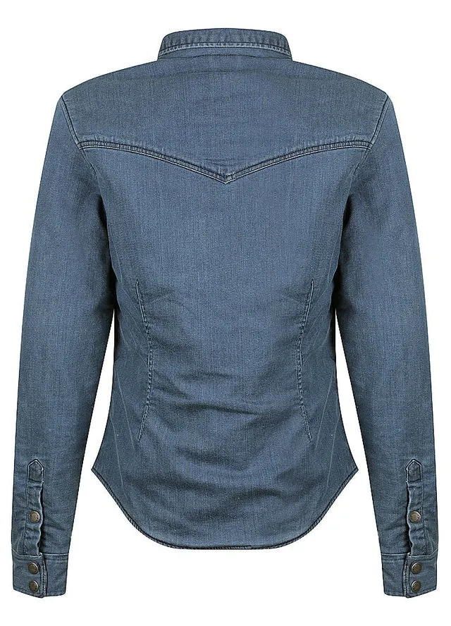 Savannah Moto Shirt Denim