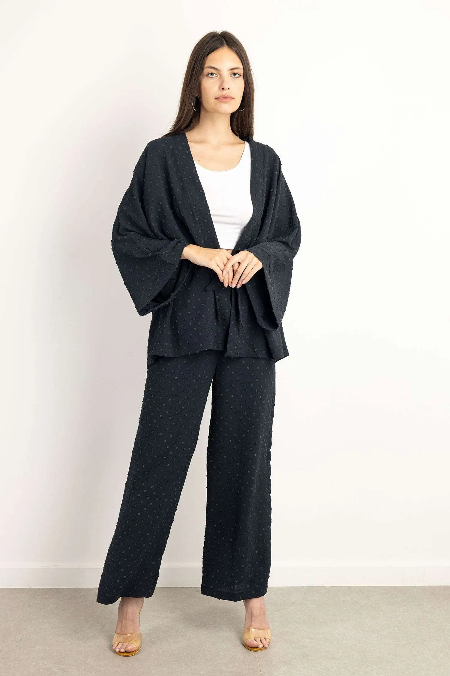 Self Patterned 3 Pieces Sets (B712) - Kady