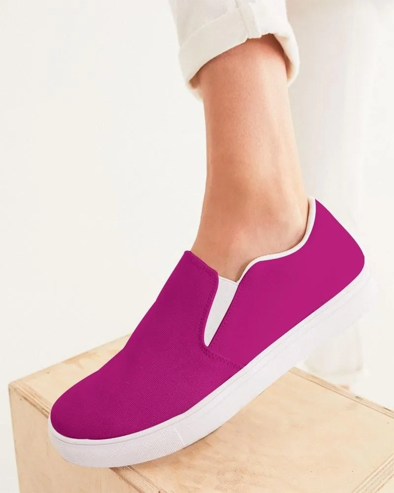 Shaded Magenta Slip-On Canvas Sneakers | Women's | C0M100Y0K30