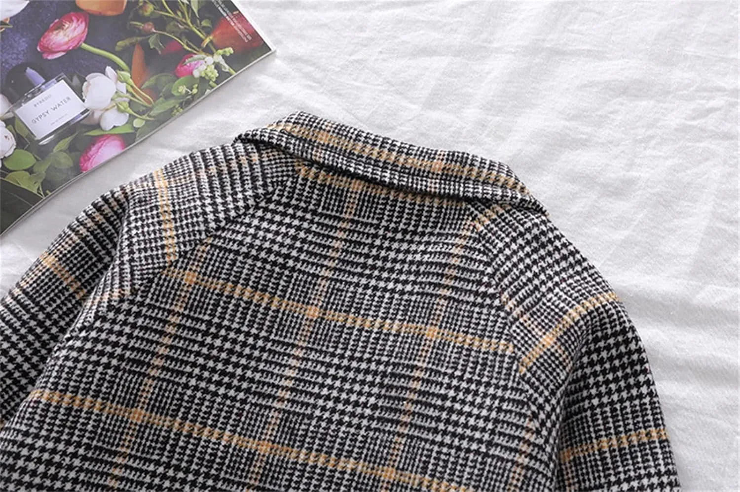 Toddler Boys Trench Coat Double Breasted Notched Wool Lapel Peacoat Baby Boys Long Winter Coat Faux Fur Jacket Overcoat