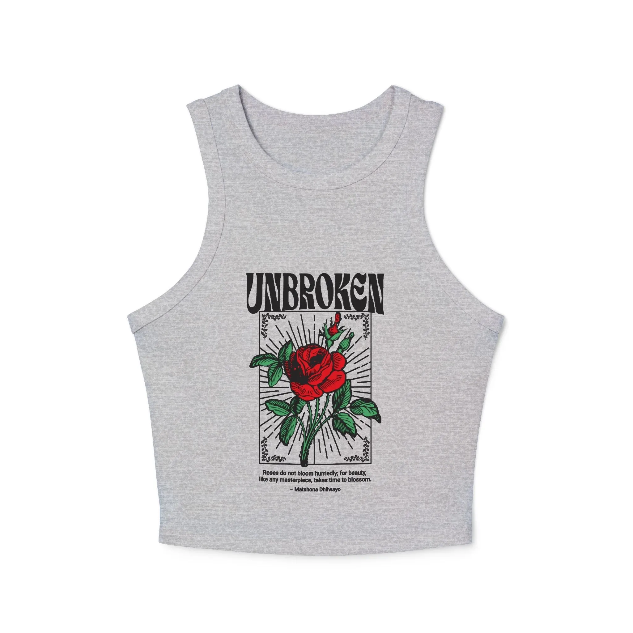 Unbroken Micro Rib Racer Tank Top