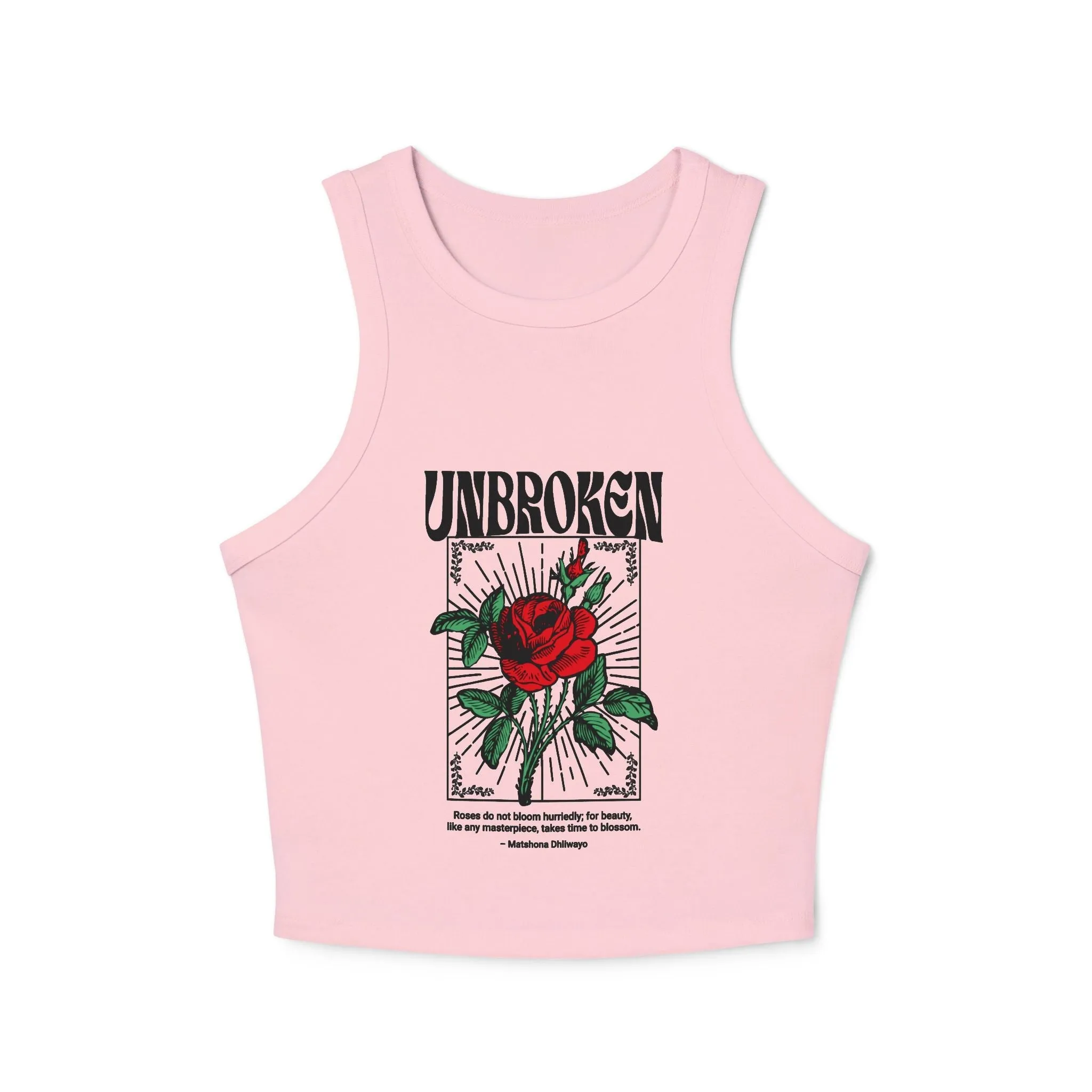 Unbroken Micro Rib Racer Tank Top